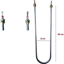 Universal U Tipi Düz 1000W 40CM Benmari Rezistansı