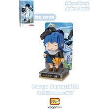 Vagonlife Loz Micro Anime Serisi 1347 Modeli 302 Parça Dekoratif Oyuncak Yapım Seti Yapı Blok FFLZ-1347