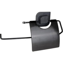 Güzelyüz Avm Siyah Solo Kapaklı Kağıt Havluluk | Vidasız Montaj Yapışkanlı | Güçlü Yapışkan Dahil Knitex