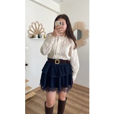 Nihanello Butik Dantel Nakış Detaylı Gömlek