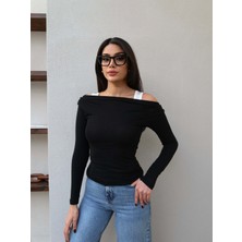 Esra Helvacı Düşük Omuz Atletli Bluz Takım