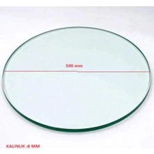 Universal Kurutma Makinesi Camı Damperli Q:50CM Kalınlık:6mm