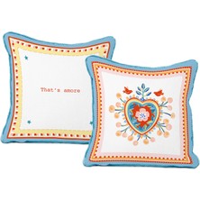 Baci Milano Bacı Mılano Mamma Mıa Heart Yastık Cotton 45X45 cm