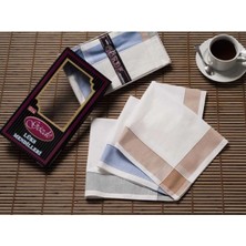 Mira Home Siyah Kutulu 42X42 cm 12 Adet Kumaş Mendil-Gm 02