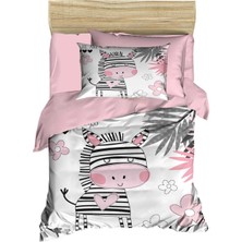 Mira Home Dijital Baskılı 3D Pamuklu Yenidoğan Bebek Nevresim Takımı Baby Zebra