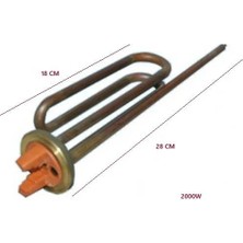 Balçık Ariston Termisifon Rezistans 2000W 27CM 8,5mm Bakır