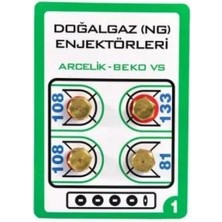 Universal Enjektör Doğalgaz 9no (Takım)