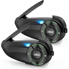Ejeas Q8 2li Motosiklet Kaskı Iletişim Sistemi Intercom