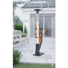 H.A.P Pelet Soba Roket Füze Tipi Pelet Sobası Büyük Boy 120CM Cam