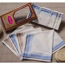 Mira Home Sarı Kutulu 46X46 cm 12 Adet Kumaş Mendil-Gsk 03