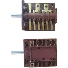 Universal Fırın Komutatör Ankastre 5 Konum Çevirmeli Anahtar 220V