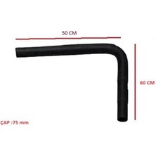 Universal Dirsekli Tahliye Hortumu 50X60 Q:75