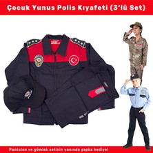 Kordak Yunus Polisi Çocuk Kıyafeti – 3’lü Pantolon Gömlek Şapka Seti