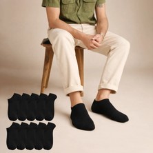 Kral Socks Ekonomik Bilek Boy Patik Çorap  Düz Desen Yıkamalı Pamuklu 10 Çift
