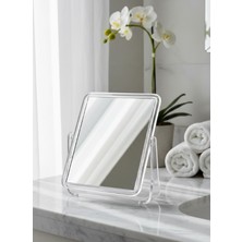 Gaman Yeni Model Şeffaf Renkli 360° Açısı Ayarlanabilir Masaüstü Ayna - Banyo Aynası - Makyaj Aynası