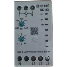 Tense Gk-03 Trifaze Aşırı Gerilim Kontrol Rolesi 380V Klasik Kutu