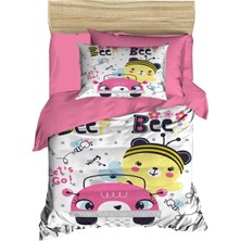 Mira Home Dijital Baskılı 3D Pamuklu Yenidoğan Bebek Nevresim Takımı Lets Go Bee