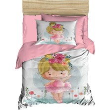 Mira Home Dijital Baskılı 3D Pamuklu Yenidoğan Bebek Nevresim Takımı Balerina