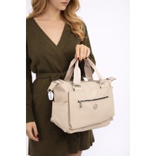 Westbag Kadın Saten Deri Fermuarlı Omuz Çantası