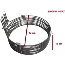 Sinan Fırın Rezistans Konveksiyonel 21000W ÇAP:42CM 9 Kat 8,5 mm 380V