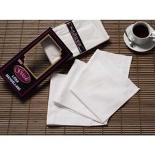 Mira Home Siyah Kutulu 42X42CM 12 Adet Kumaş Mendil-Gm Beyaz