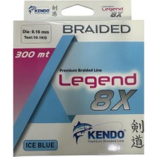 Kendo Legend 8x 300MT 0.16MM Örgü Ip Misina Ice Blue