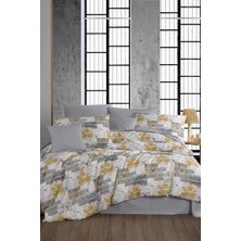 Mira Home Çift Kişilik Ranforce Nevresim Takımı %100 Pamuklu Serra Gri