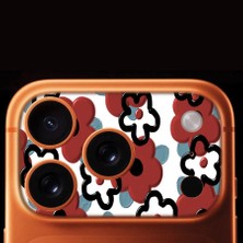 Senada iPhone 17 Pro Tam Kaplayan Kamera Çerçeve Koruyucu Desenli Baskılı - Çiçekler