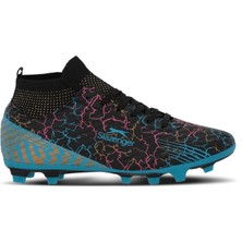 Slazenger Corner Erkek Krampon Futbol Saha Siyah Futbol Ayakkabısı