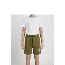 Sisley Erkek Çocuk Koyu Yeşil Şort