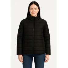 Barış Beauty Bomber Mont Ceket – Su Itici Kumaş, Kapitone Astarlı, Fermuarlı, Kışlık - Siyah