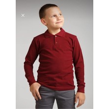 Dıgıl Kids Çocuk Polo Yaka Okul T-Shirt Uzun Kol