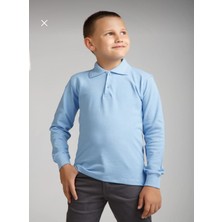 Dıgıl Kids Çocuk Polo Yaka Okul T-Shirt Uzun Kol