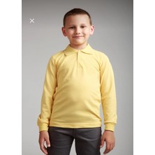 Dıgıl Kids Çocuk Polo Yaka Okul T-Shirt Uzun Kol
