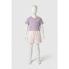 Sisley Kız Çocuk Beyaz Şort