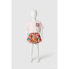 Sisley Kız Çocuk Beyaz Tshirt