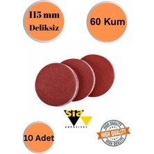 mobilyap Sia 10 Adet 60 Kum Deliksiz 115 mm Cırt Zımpara Kağıdı El Zımparaları Avuç Içi Spiral Taşlamalı