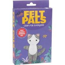 Hello Crafts Keçe Arkadaşlar Dikiş Kiti Kedi 14 cm