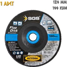 Sgs Flap Disk Zımpara Zirkonyum - 180 Mm. - Z100 Kum - 1 Adet