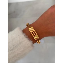 Hercy Kaburga Model Ithal Paslanmaz Çelik Kelepçe Bileklik