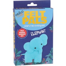Hello Crafts Keçe Arkadaşlar Dikiş Kiti Fil 12 cm