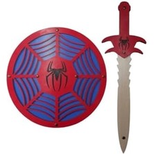 Uslucan Alışveriş Ahtek Ahşap Oyuncak Seti 2’li,örümcek Kalkanı ve Kılıcı ETICSET117