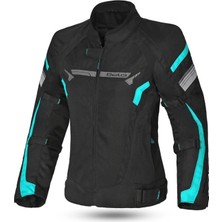 Bela Highland Kadın Motosiklet Mont S Beden Siyah Turkuaz