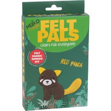 Hello Crafts Keçe Arkadaşlar Dikiş Kiti Kızıl Panda 10 cm