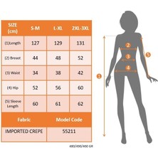 Barış Beauty Kadın Uzun Kollu Kruvaze Yakalı Belden Çapraz Detaylı Çift Renkli Midi Ithal Krep Elbise