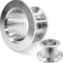 KF25 - KF16 Redüksiyon Adaptör - Paslanmaz Çelik - Yüksek Vakum - ISO-KF25'TEN KF16'YA Geçiş Adaptörü (NW25/NW16)