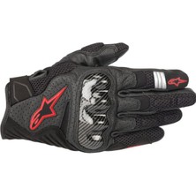 Alpinestars Smx-1 Air V2 Korumalı Motosiklet Eldiveni L Beden Kırmızı Siyah