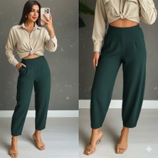 Barış Beauty Kadın Yüksek Bel Krep Pantolon