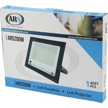 Luz&pos Tekli 200W LED Projektör  29X22CM Aydınlatma Açısı: 120 Derece 50.000 Saat Ömür MODEL-ARS200W