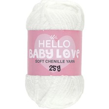 Hello Baby Love 25gr NO:201 Şönil İplik Örgü Projeleri İçin